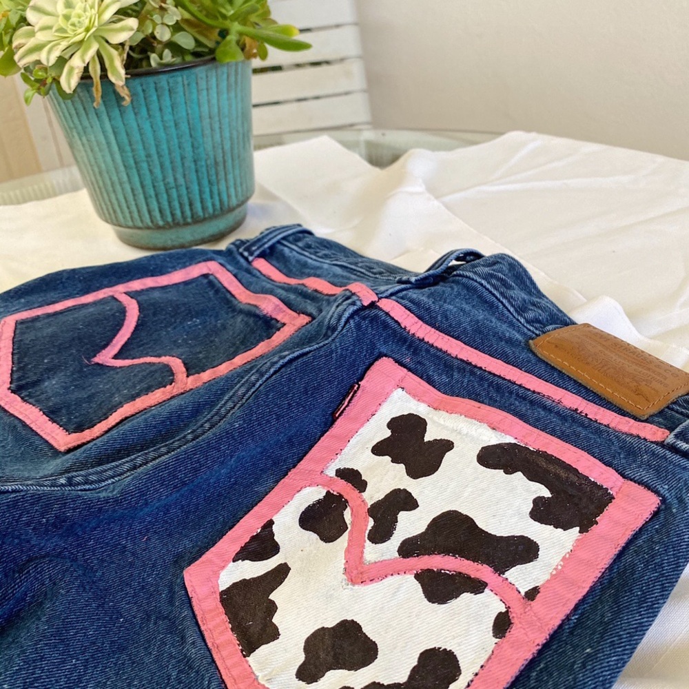 Cowprint Levi Jeans
